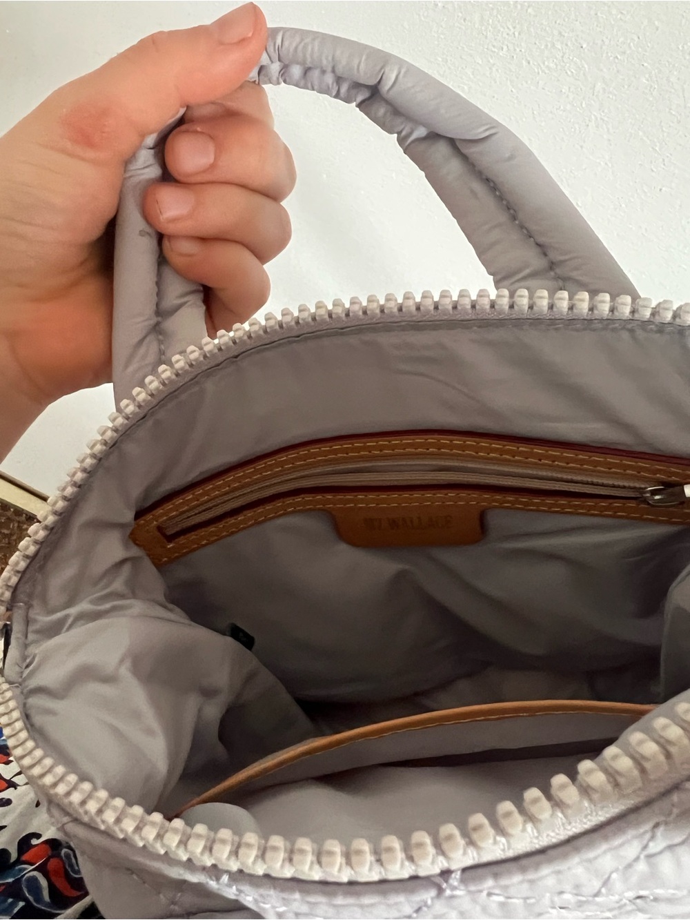 MZ Wallace Lilac Micro Quilted Sutton Crossbody Satchel - Picture 5 of 8